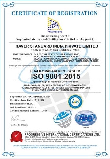 Quality Certificate